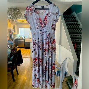 Floral wrap dress